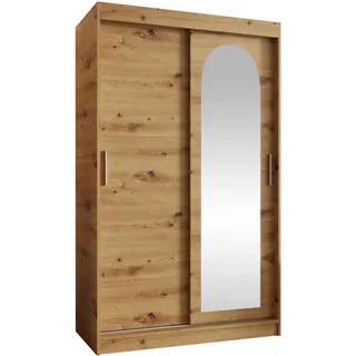 Mirjan24 Schwebetürenschrank Selfie 120 x 200 x 62 cm Braun