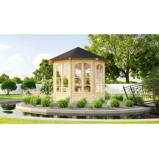 Weka 8-Eck Pavillon 234 B 3,05 x 2,82 m Natur
