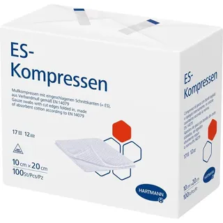 Hartmann ES-KOMPRESSEN unsteril 10 x 20 cm 12-fach 100 St