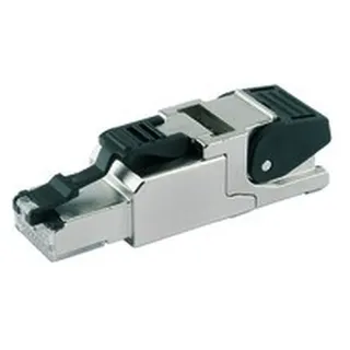 Telegärtner RJ45 CAT 6A geschirmt, Elektronikkabel + Stecker, Grau