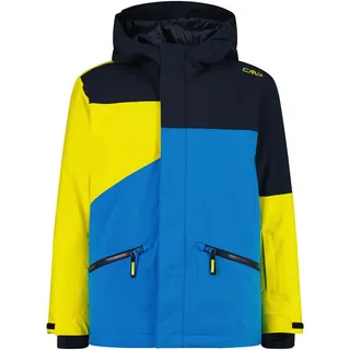CMP Kid Jacket Fix Hood B.Blue/Royal Blue/Winter Sun 152