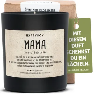 Liebevolle Mama Definition Duftkerze im Glas - Geschenk für Mama zum Muttertag - nachhaltige Geschenkidee für die beste Mama der Welt - schonende Rohstoff-Bearbeitung