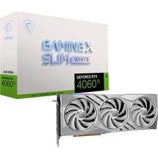 Bild von GeForce RTX 4060 Ti Gaming X Slim White 16G, 16GB GDDR6, HDMI, 3x DP