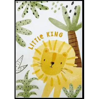 OBSESSION Kinderteppich Magic Kids ML 102« rechteckig 8 mm Höhe niedliches Löwen Motiv, waschbar, Kinderzimmer