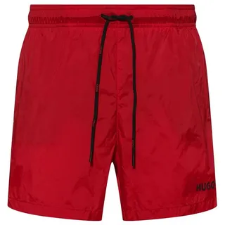 Hugo Underwear Badehose »Haiti« mit Markenschriftzug auf der Kordel, rot