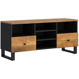 vidaXL TV-Schrank 100x33x46 cm Massivholz Mango und Holzwerkstoff