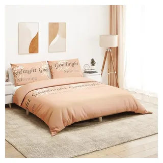 vidaXL Bettwäsche-Set Rosa 200 x 220 cm