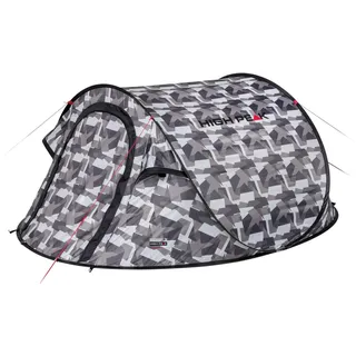 High Peak Wurfzelt Vision 3, Pop Up Zelt für 3 Personen, Festivalzelt freistehend, super leichtes Schnellöffnungs-Wurfzelt, 2000 mm wasserdicht, UV 60 Sonnenschutz, Ventilationssystem, Moskitoschutz