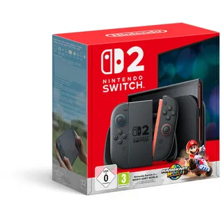 Nintendo Switch 2 256 GB Schwarz + Mario Kart World + 2x Joy-Con Controller
