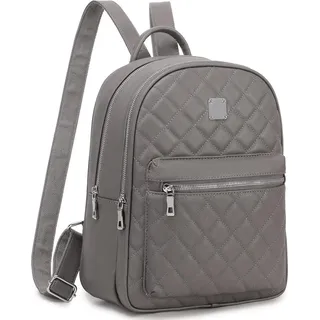 Damen Daypack Rucksack Leder PolyurethanElegant Beige 31x26x11cm