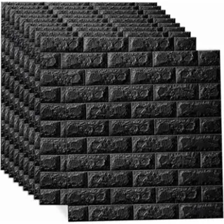 Tapete,Wandaufkleber,3D Wandaufkleber,3D Tapete,Schwarze Tapete,Schwarze Wandaufkleber - Schwarz