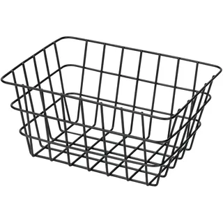 Wenko Aufbewahrungskorb Viana 18 x 12 x 25 cm schwarz