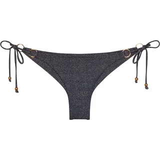 Triumph Bikini-Hose "Summer Sunset Brazilian" verstellbare Seitenbänder mit Metallperlen, Glitzergarn, schwarz