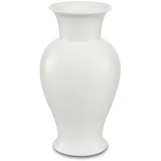 Kaiser Porzellan Kragenvase, Porzellan, weiß 12,5x12,5x22,5 cm