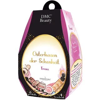Dermocura Beauty-Osterei mit 11 Premium-Kosmetik-Überraschungen Make-Up, Top-Marken wie Garnier, Douglas, Rimmel enthalten. Oster-Beauty-Set 2025 Kosmetiktasche Schminke für Frauen und Mädchen (Frau)