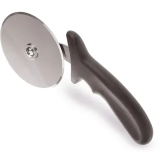 Pizzaschneider aus Edelstahl, Hochwertige schneidemesser- Zerteilt Pizza mühelos in servierfähige Stücke- Handlicher Pizza Cutter mit Fingerschutz