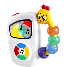 Baby Einstein, Musikspielzeug Take Along Tunes, Interaktives Babyspielzeug mit Lichtern & 10 Melodien, Perlenschiebespielzeug, Musikwürfel für Kinder, ab 3 Monaten