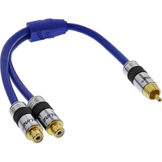 InLine Cinch-Kabel Y 1x Cinch-Stecker / 2x Cinch-Buchse 0,25m (0.25 m)