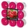 FLAVOUR by GALA Teelichter 4 cm rot 18 St.