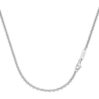 Silberkette "Kette Ankerkette, massiv, Silber 925" Gr. 60, silber, GIORGIO MARTELLO MILANO, Halsketten, Herren, 60, Silber 925 (Sterlingsilber), Silberkette