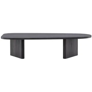 Livetastic Couchtisch , Schwarz , Holz , Pappel , oval , eckig , 65x32x130 cm , Holzmöbel, Holztische, Wohnzimmertische Holz, Couchtische Holz