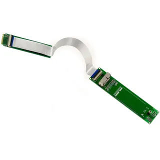 KALEA-INFORMATIQUE Adapter zur Montage eines 28-poligen 12+16-poligen Mac-SSD an einem M2 M Key-Anschluss. Kompatibel mit SSDs, die seit 2013 in AHCI und NVMe produziert Werden.
