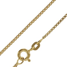 trendor Feine Venezianer Kette 333 Gold Halskette 0,9 mm Kette aus Echtgold schönes Geschenk 71750 40 cm