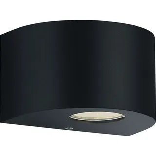 Trio LED-Außenwandleuchte Rosario schwarz matt