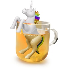 Winkee - Cute Animal Teesieb Einhorn | Tee Ei für losen Tee | Tea Infuser lustig | Teesieb für Tasse | Gewürzsieb Silikon | Teekugel-Tier-Figur
