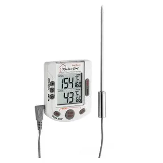 TFA Digitales Grill-Braten-/Ofenthermometer Küchen-Chef Duo-Therm 14.1503