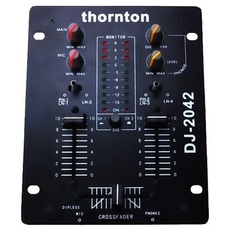 Thornton DJ-2042-2-Kanal-DJ-Mixer mit Crossfader