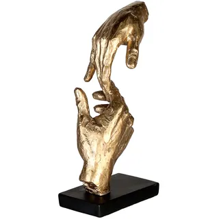 Casablanca by Gilde Dekofigur Skulptur Two Hands, gold/schwarz«, Dekoobjekt, Höhe 29 Hände, mit Spruchanhänger Wohnzimmer