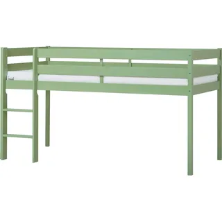 Hoppekids Hochbett ECO COMFORT 101 x 114 x 206 cm Kiefer massiv grün