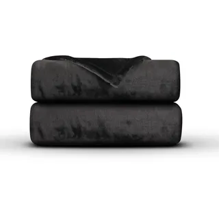 BestLivings Kuscheldecke Mirabella Cashmere Touch 220 x 240 cm Schwarz