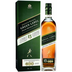 Bild von 15 Years Old Green Label Blended Scotch 43% vol 0,7 l Geschenkbox