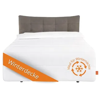 sleepling Energiespardecke, Winter Bettdecke 155x220, Winterdecke extra warm mit 2.130 gr. Füllgewicht, Winterbettdecke,100% Mikrofaser, Oeko-Tex, 60 Grad waschbar