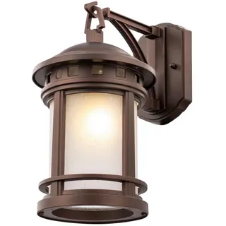 Maytoni Wandleuchte , Braun , Metall, Glas , zylindrisch , 17.7x31.5x24.4 cm , Ce , gleichmäßige Lichtverteilung , Lampen & Leuchten, Innenbeleuchtung, Spots & Strahler, Wandstrahler