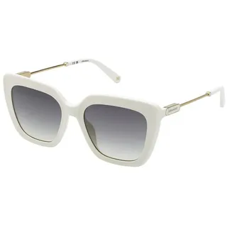 Nina Ricci Snr379 Damen-sonnenbrille - Matt Full Cream - Smoke Gradient/Mirror Gold / CAT2