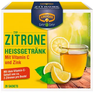 Krüger DAY by DAY Heißgetränk Zitrone Instanttee 20 Portionen