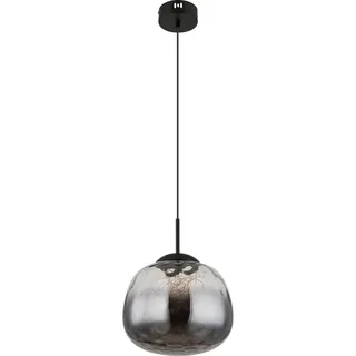 GLOBO Firefly 1-flg. 120 cm rund schwarz Glas, Metall