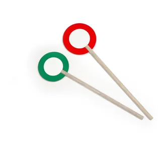 Holzspielzeug Schaffnerkelle BxLxH 105x13x380mm NEU Eisenbahn Zug Lokomotive