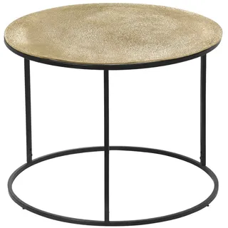 Mirrors and More Beistelltisch PADMA - 60 cm - Goldgelb Schwarz Metall