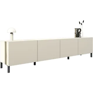 borchardt Möbel Sophia TV-Schrank 200 x 45 cm Kaschmir/Metall/Spanplatte