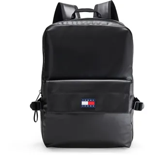TOMMY JEANS Herren TJM Elevated Pu Backpack Am0am13734 Rucksack, Black (Black)