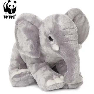 WWF Plüschtier Elefant (Rüssel runter, 18cm) lebensecht Kuscheltier Stofftier