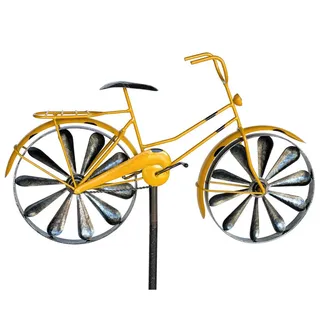 DanDiBo Ambiente DanDiBo Gartenstecker Metall Fahrrad XL 160 cm Gelb 96101 - 50x160x11.5 cm , Dekoration, Gartendeko