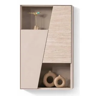 Regal Stil modern Farbe beige neu Esszimmer Holz quadratisch einzigartig