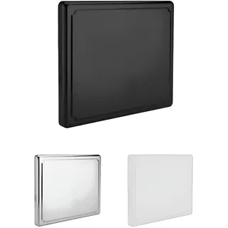 HOMELAY Gasherd Abdeckung aus Edelstahl Schwarz 60,5 x 52,5 x 5,5 cm – Herd Abdeckplatte & Kochfeld Abdeckung für Ceranfeld und Induktion (max. Kochfeldbreite 58 cm) – Robuste Herdabdeckplatte