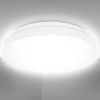 B.K.Licht LED Deckenleuchte Ø28,8 cm, - 12W, 1200lm, IP44, 29cm