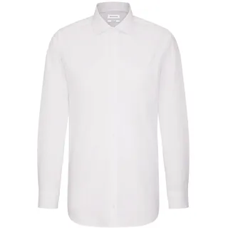 Seidensticker Herren, Businesshemd - comfort fit, - Bügelfrei - Kentkragen - Langarm - 100% Baumwolle, weiß, 49 EU